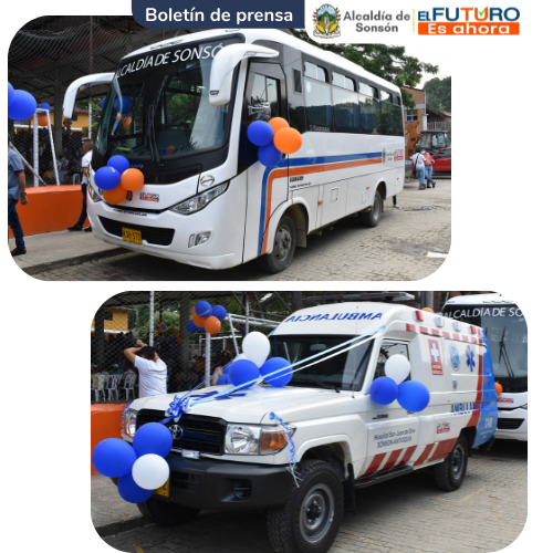 NUEVA AMBULANCIA Y BUSETA ESCOLAR PARA LA DANTA
