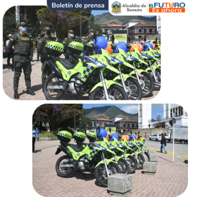 8 NUEVAS MOTOCICLETAS REFUERZAN SEGURIDAD EN SONSÓN
